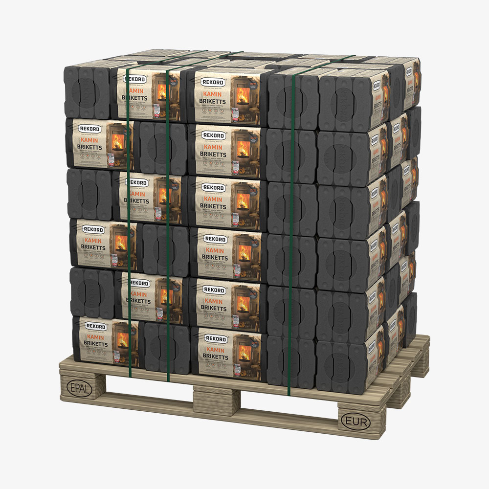 REKORD 10 kg Braunkohlebriketts Folie als PAL (90 x 10 kg) REKORD 10 kg Braunkohlebriketts Folie als PAL (90 x 10 kg)